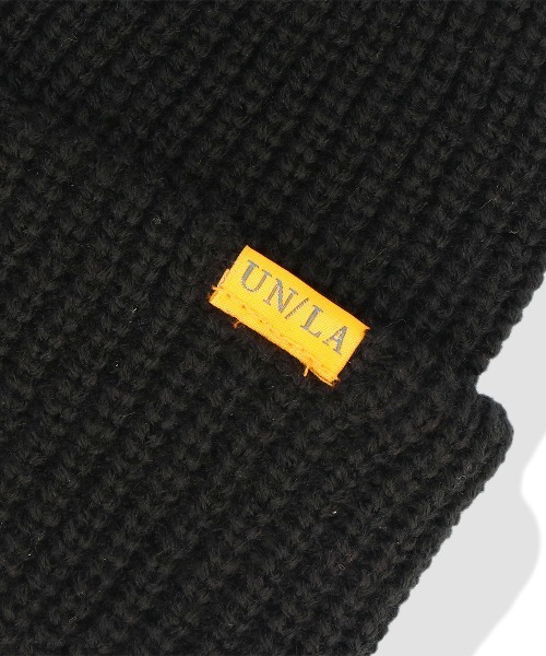 UNION（UNION TOKYO）（ユニオン）の「UNION ORIGINAL TAB BEANIE ビーニー ニット帽（ニットキャップ/ビーニー・メンズ・ブラック/オリーブ/ピンク・FREE）」の4枚目の写真
