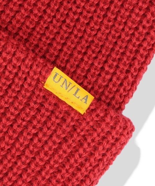 UNION（UNION TOKYO）（ユニオン）の「UNION ORIGINAL TAB BEANIE ビーニー ニット帽（ニットキャップ/ビーニー・メンズ・ブラック/オリーブ/ピンク・FREE）」の7枚目の写真