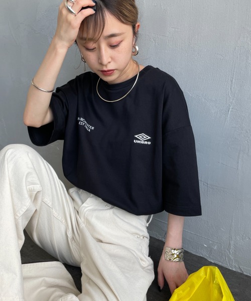 セール】[UMBRO/アンブロ] 別注 ブランドロゴ バックプリントTシャツ