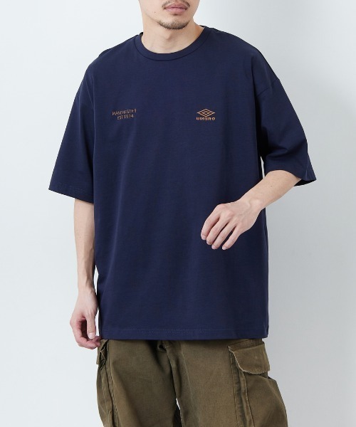 UMBRO/アンブロ] 別注 ブランドロゴ バックプリントTシャツ（T