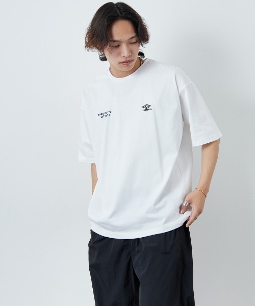 UMBRO/アンブロ] 別注 ブランドロゴ バックプリントTシャツ（T