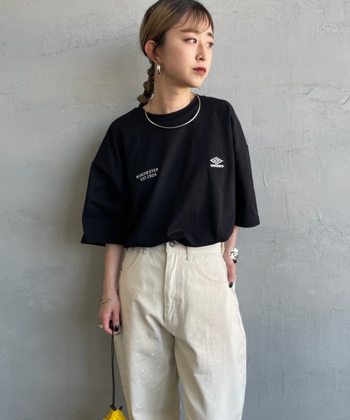 UMBRO/アンブロ] 別注 ブランドロゴ バックプリントTシャツ（T