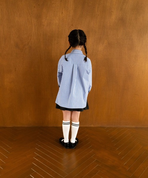 LOWRYS FARM(ローリーズファーム)の「タイツキストライプシャツ 252809(シャツ/ブラウス・キッズ・サックスブルー/ブルー・150cm/140cm/130cm/120cm/110cm)」の20枚目の写真