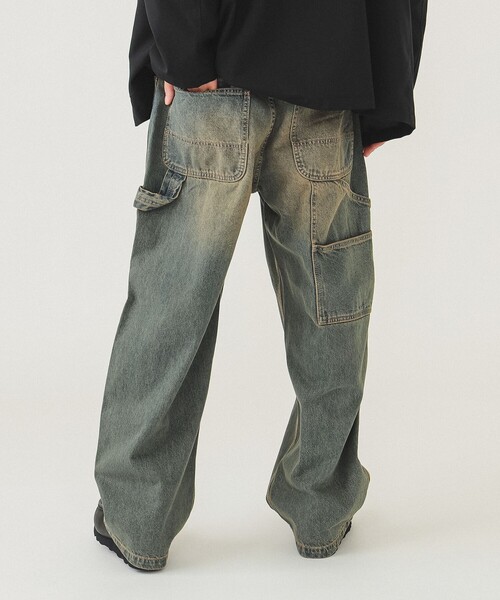 doorzo専用Painter Pants Denim 90-00s PIKO design wide denim painter pants | 無無