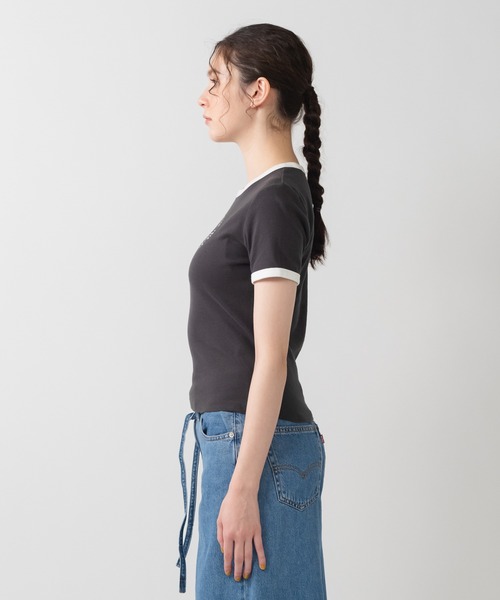 Levi's(リーバイス)の「Levi's/リーバイス リンガーTシャツ(Tシャツ/カットソー・レディース・ブラック・M/S/XS)」の2枚目の写真