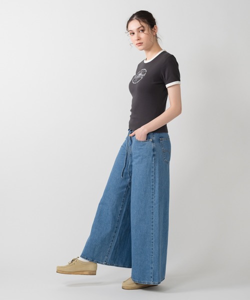 Levi's(リーバイス)の「Levi's/リーバイス リンガーTシャツ(Tシャツ/カットソー・レディース・ブラック・M/S/XS)」の5枚目の写真