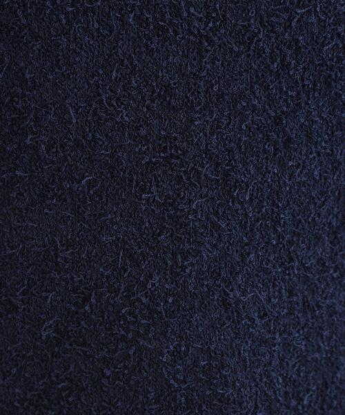 Cutie Blonde（キューティーブロンド）の「【S-LL】大人ヘルシー やわらかカールヤーン ポロニット（ニット/セーター・レディース・ネイビー/アイボリー・04/03/02/01）」の10枚目の写真