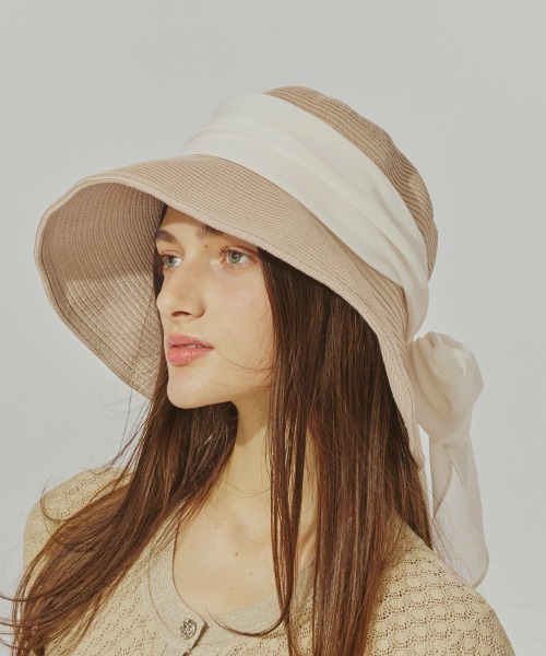 現行品★ シャポー ド オー キャペリンハット シルクブレード Chapeau d' O（シャポードオー）の「Chapeau d' O Silk Braid Capeline
