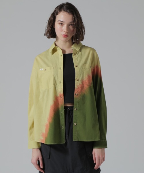 AVIREX（アヴィレックス）の「《直営店限定》GRADATION SHIRTS/グラデーションシャツ（シャツ/ブラウス・レディース・オリーブ/ブラック/ピンク・F）」の17枚目の写真