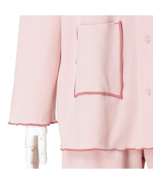 KID BLUE（キッドブルー）の「キッドブルー -２５リブメロー -長袖パジャマ -KNBK508 -kidblue（ルームウェア/パジャマ・レディース・アイボリー/ピンク・M/L）」の19枚目の写真