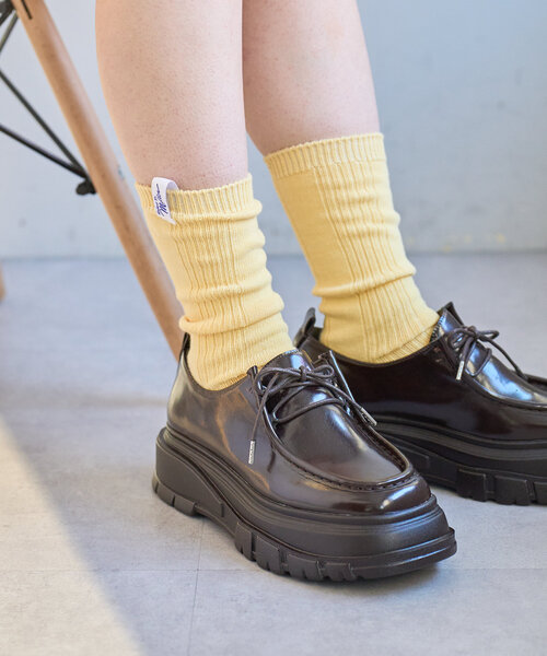 MILLER（ミラー）の「【Miller/4色展開】1P SOCKS lib（ソックス/靴下・レディース・ピンク/レモンイエロー/パープル/オフホワイト・FREE）」の3枚目の写真