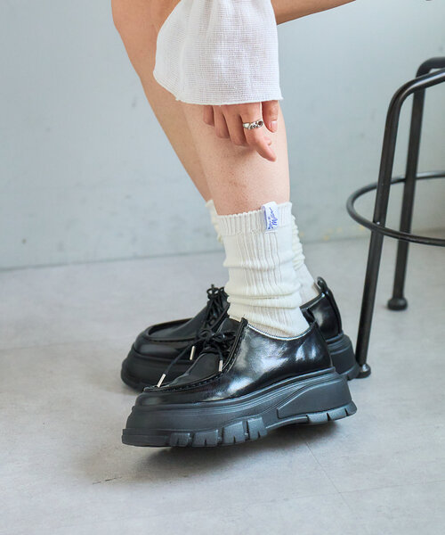 MILLER（ミラー）の「【Miller/4色展開】1P SOCKS lib（ソックス/靴下・レディース・ピンク/レモンイエロー/パープル/オフホワイト・FREE）」の5枚目の写真