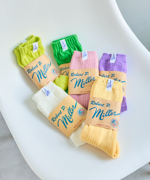 MILLER（ミラー）の「【Miller/4色展開】1P SOCKS lib（ソックス/靴下・レディース・ピンク/レモンイエロー/パープル/オフホワイト・FREE）」の13枚目の写真
