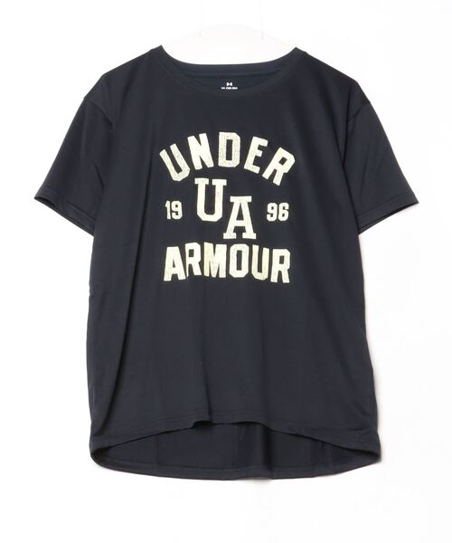 UNDER ARMOUR（アンダーアーマー）の「アンダーアーマー  UAテック ボックス グラフィック Tシャツ（Tシャツ/カットソー・レディース・ブラック/ダークグレー/ホワイト・S/M/L/XL）」の2枚目の写真