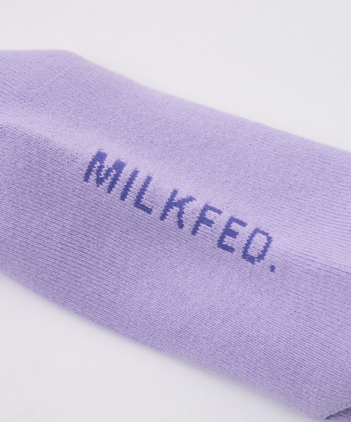 MILKFED.（ミルクフェド）の「RIBBON AND CHERRY SOCKS（ソックス/靴下・レディース・ブラック/ホワイト/ライトパープル・ONE SIZE）」の9枚目の写真