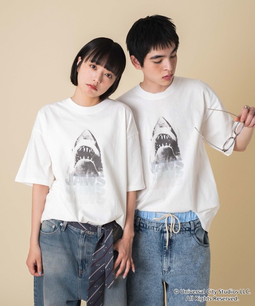 セール】∴WEGO/【25年春夏新作】JAWSグラフィックT（Tシャツ