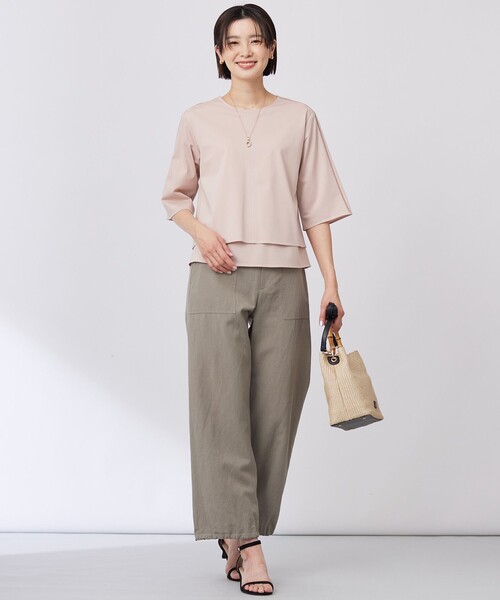 J.PRESS(ジェイプレス)の「【洗える】フィブリルツイル ベイカーパンツ(その他パンツ・レディース・ベージュ系/ネイビー系/ブラウン系・7/9/11)」の12枚目の写真