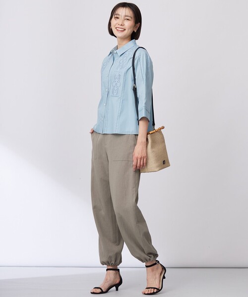 J.PRESS(ジェイプレス)の「【洗える】フィブリルツイル ベイカーパンツ(その他パンツ・レディース・ベージュ系/ネイビー系/ブラウン系・7/9/11)」の14枚目の写真