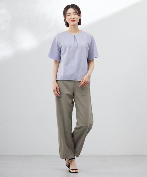 J.PRESS(ジェイプレス)の「【洗える】フィブリルツイル ベイカーパンツ(その他パンツ・レディース・ベージュ系/ネイビー系/ブラウン系・7/9/11)」の18枚目の写真