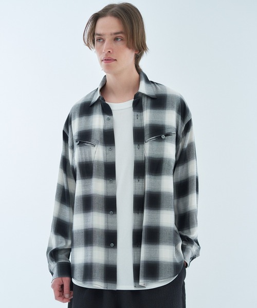 ESTNATION/エストネーション 長袖チェックシャツ Mサイズ ESTNATION/エストネーション 長袖チェックシャツ Mサイズ