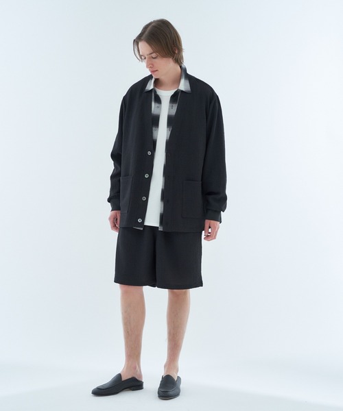ESTNATION（エストネーション）の「ESTNATION / レーヨン オンブレチェックシャツ（シャツ/ブラウス・メンズ・ライトインディゴブルー/ブラックミックス/シャーベット・MEDIUM/LARGE）」の10枚目の写真