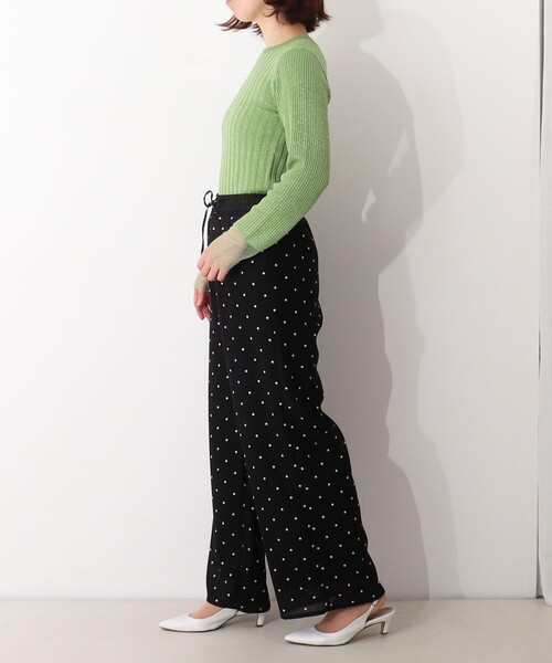 MICO COULIER（ミコクリエ）の「ドットメッシュパンツ（その他パンツ・レディース・ブラック・36/38）」の3枚目の写真