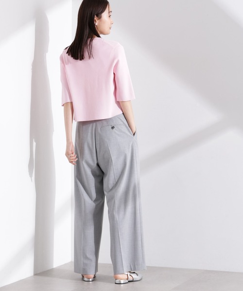 NANO universe（ナノユニバース）の「洗濯機洗い可UVカット接触冷感半袖カーディガン（カーディガン/ボレロ・レディース・ブラック/ホワイト/ピンク・FREE）」の16枚目の写真