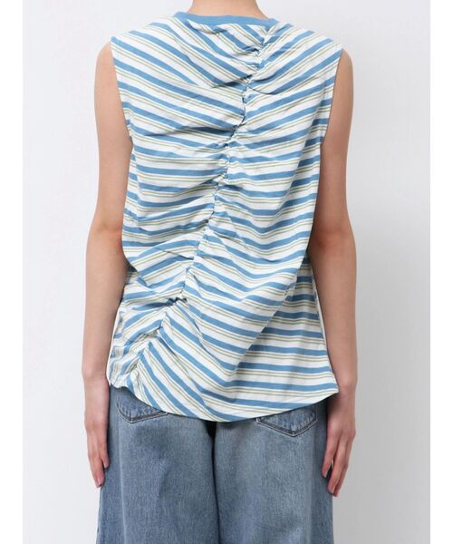 Ungrid（アングリッド）の「ギャザーデザインマルチボーダータンクトップ（タンクトップ・レディース・グリーン系その他/ブルー・FREE）」の16枚目の写真