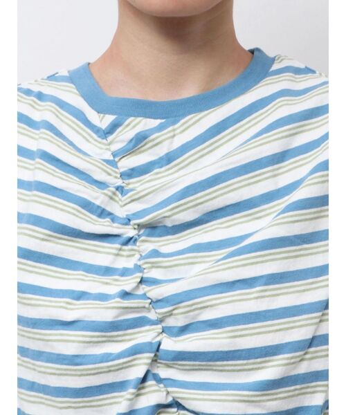 Ungrid（アングリッド）の「ギャザーデザインマルチボーダータンクトップ（タンクトップ・レディース・グリーン系その他/ブルー・FREE）」の17枚目の写真