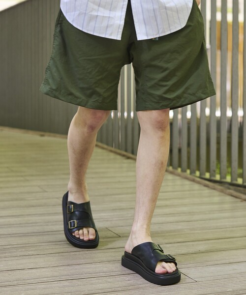 FREAK'S STORE(フリークスストア)の「限定展開 ダブルモンクストラップ スライドサンダル / プラットフォームソール(サンダル・メンズ・チャコールグレー/レオパード/ブラック/グレー系その他/グレイッシュベージュ・23cm/24cm/25cm/26cm/27cm/28cm)」の14枚目の写真