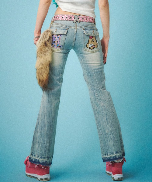 GALFY（ガルフィー）の「GALFY-GALローライズフレアデニム（デニム