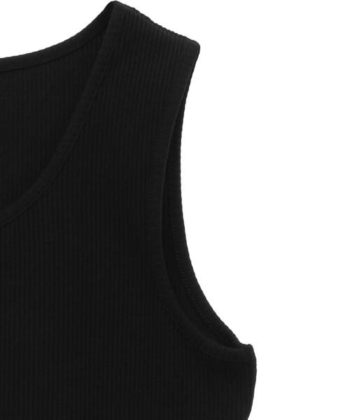 CONVERSE TOKYO（コンバーストウキョウ）の「STAR★ ONEPOINT GARTER RIB TANK TOP（タンクトップ・レディース・ブラック/ピンク/ホワイト・FREE）」の15枚目の写真