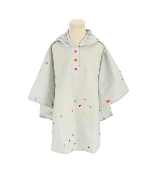 392 plusm（サンキューニプリュスエム）の「392plusm ポンチョ Sサイズ Mサイズ（レインコート/ポンチョ・キッズ・ネイビー/ブラウン/グレー/レッド/ブラック/オフホワイト/ブルー/ピンク/イエロー系その他/レッド系その他/イエロー系その他2/イエロー系その他3/グリーン/ミント・S/M/XS）」の4枚目の写真