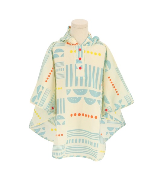 392 plusm（サンキューニプリュスエム）の「392plusm ポンチョ Sサイズ Mサイズ（レインコート/ポンチョ・キッズ・ネイビー/ブラウン/グレー/レッド/ブラック/オフホワイト/ブルー/ピンク/イエロー系その他/レッド系その他/イエロー系その他2/イエロー系その他3/グリーン/ミント・S/M/XS）」の2枚目の写真