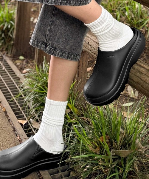 Java（ジャバ）の「【+7cmの軽量厚底】トレンド感と履きやすさ。軽量ステッチデザイン厚底サンダル《JaVaジャバコラボ》（ローファー・レディース・アイボリー/ブラック・SMALL/MEDIUM/LARGE/X-LARGE）」の8枚目の写真