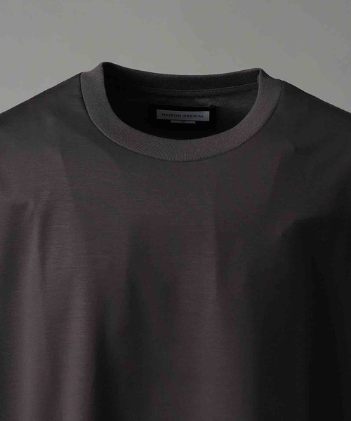 MAISON SPECIAL(メゾンスペシャル)の「《UNISEX》Smashing Light Punch Prime-Over Crew Neck T-Shirt/スマッシングライトポンチプライムオーバークルーネックティーシャツ【MAISON SPECIAL/メゾンスペシャル】(Tシャツ/カットソー・メンズ・ブラック/チャコールグレー/ホワイト/レッド・1/0/2)」の18枚目の写真