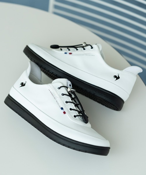 le coq sportif(ルコックスポルティフ)の「LCS アルマ レイン SI(防水設計/さっと履ける/軽量)(スニーカー・レディース・ブラック×ホワイト/グレー×ホワイト/ホワイト×ブラック・23.0cm/24.0cm/25.0cm)」の2枚目の写真