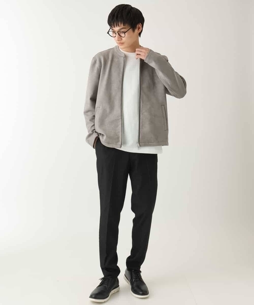 a.v.v(アーヴェヴェ)の「【きれいめな半袖】ジャカードクルーネックカットソー 半袖 ジャケイン ビズカットソー(Tシャツ/カットソー・メンズ・ブラック/ライトグレー/ホワイト・48/46/50/52)」の13枚目の写真