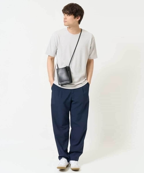 a.v.v(アーヴェヴェ)の「【きれいめな半袖】ジャカードクルーネックカットソー 半袖 ジャケイン ビズカットソー(Tシャツ/カットソー・メンズ・ブラック/ライトグレー/ホワイト・48/46/50/52)」の16枚目の写真