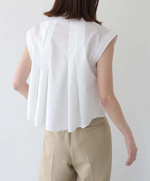 CLEIO（クレイオ）の「【CLEIO】タックフレアフレンチスリーブブラウス TUCKED FLARE FRENCH SLEEVE BLOUSE/293-13611（Tシャツ/カットソー・レディース・イエロー/グレー/ホワイト・FREE）」の17枚目の写真