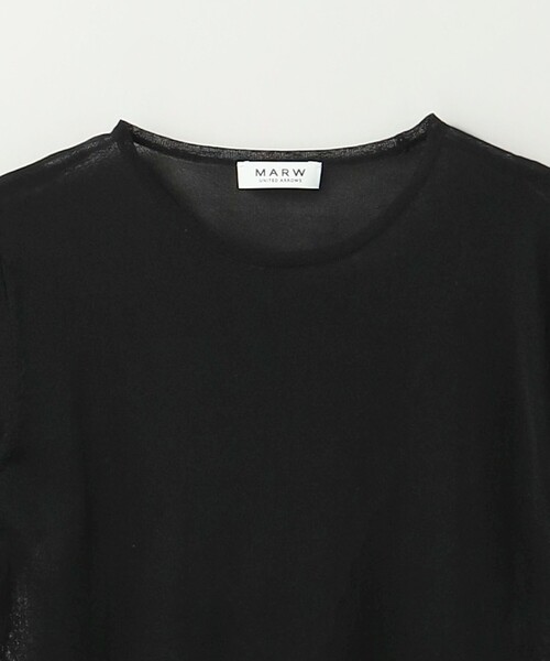 セール】＜MARW UNITED ARROWS＞5分袖 シアー ニット（ニット