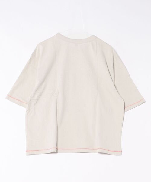 MARKEY'S（マーキーズ）の「ワイドプリントＴ(AMOR)/おとな（Tシャツ/カットソー・レディース・オフホワイト/ブラック・160cm）」の4枚目の写真