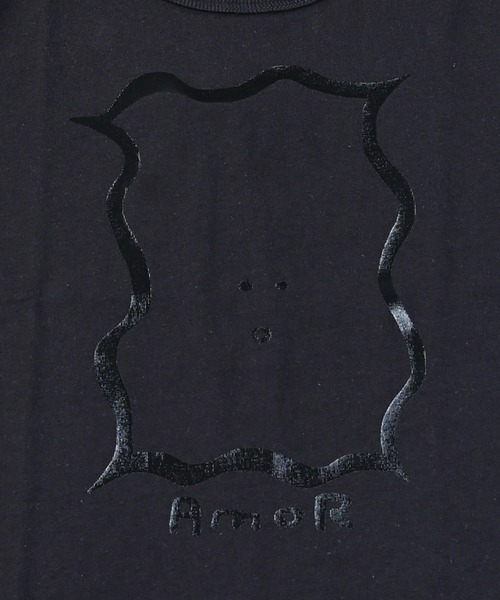 MARKEY'S（マーキーズ）の「ワイドプリントＴ(AMOR)/おとな（Tシャツ/カットソー・レディース・オフホワイト/ブラック・160cm）」の9枚目の写真