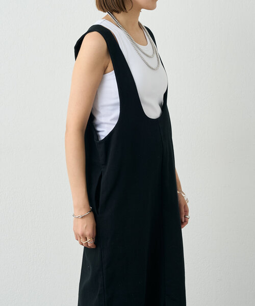 SHENERY 2WAYZIP ジャンパースカート ワンピース M ブラック SHENERY ワンピース 「シーズンムードを高めて」2WAYZIP