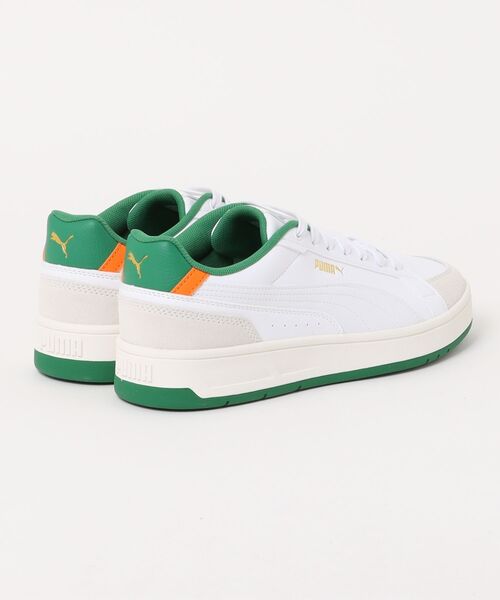 PUMA（プーマ）の「《PUMA》ｺｰﾄ ｸﾗｼｺ ｽﾎﾟｰﾂ（スニーカー・メンズ・ホワイト×グリーン/ホワイト×ブルー・25.5cm/26.0cm/26.5cm/27.0cm/27.5cm/28.0cm）」の3枚目の写真