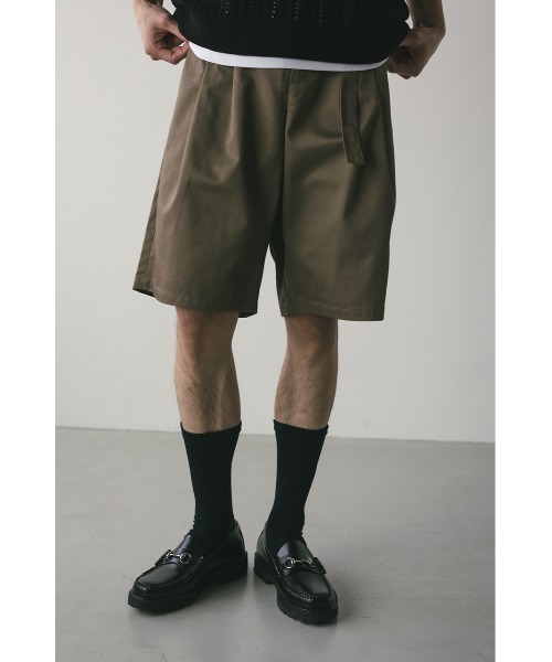 STYLEMIXER（スタイルミキサー）の「フロントベルトハーフパンツ（その他パンツ・メンズ・ブラック/ライトブラウン・MEDIUM/LARGE）」の19枚目の写真