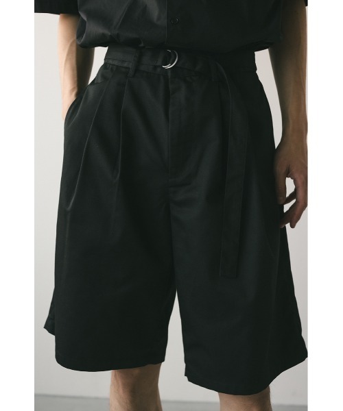 STYLEMIXER（スタイルミキサー）の「フロントベルトハーフパンツ（その他パンツ・メンズ・ブラック/ライトブラウン・MEDIUM/LARGE）」の6枚目の写真