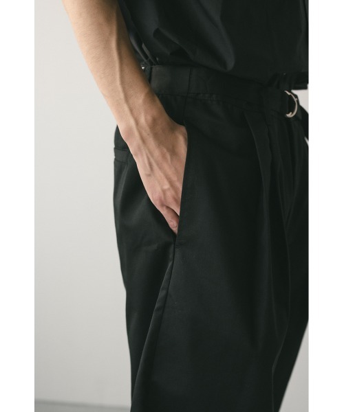 STYLEMIXER（スタイルミキサー）の「フロントベルトハーフパンツ（その他パンツ・メンズ・ブラック/ライトブラウン・MEDIUM/LARGE）」の9枚目の写真
