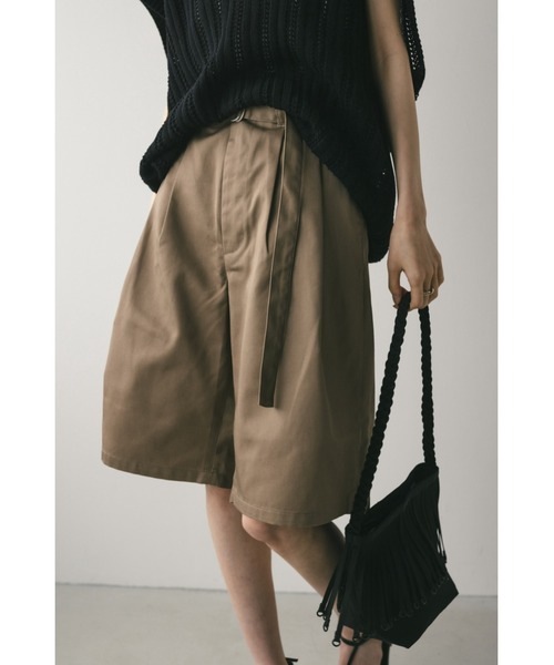 STYLEMIXER（スタイルミキサー）の「フロントベルトハーフパンツ（その他パンツ・メンズ・ブラック/ライトブラウン・MEDIUM/LARGE）」の18枚目の写真
