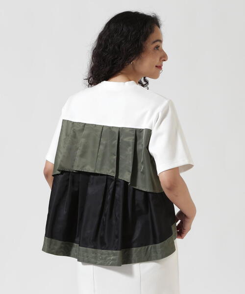 Risley（リズレー）の「Risley/リズレー/タック五分袖ＰＯ（Tシャツ/カットソー・レディース・ブラック/ホワイト・F）」の11枚目の写真